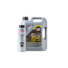 Motorolie LIQUI MOLY Top Tec 4100 5W-40 5L + Engine Flush 0.3L sæt