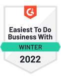 Easiest To Do Business With — G2 Winter 2022